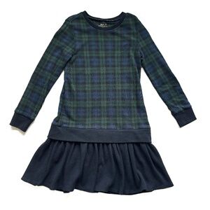 Plaid Polo Dress- Green & Blue
